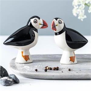 Hannah Turner Handmade Ceramic Puffin Salt & Pepper Shakers